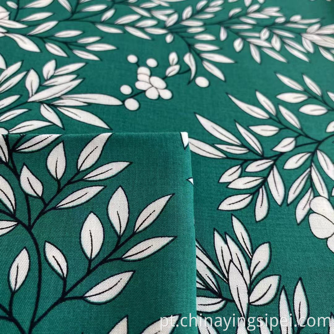 Tecido Rayon Challis Fabric Fabric Material Floral Material Tropical Impresso 100% Viscose Rayon Fabric for Dress Shirt